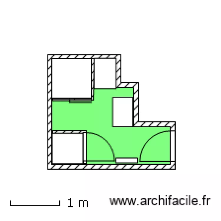 Sall de bain    LES PRES. Plan de 
