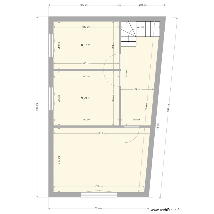 rocheetage initial. Plan de 0 pièce et 0 m2