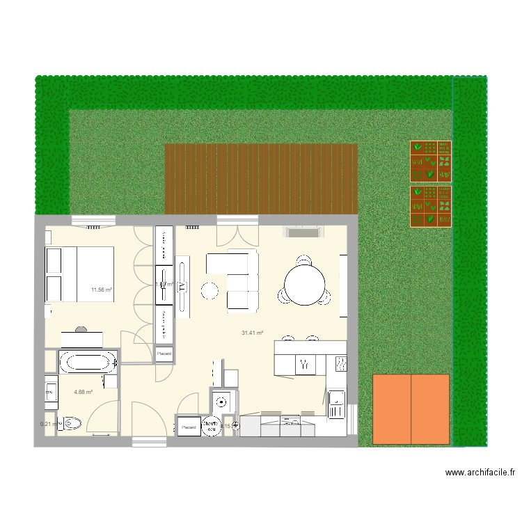 Appart Débo origine NOUVEAU APRES. Plan de 0 pièce et 0 m2