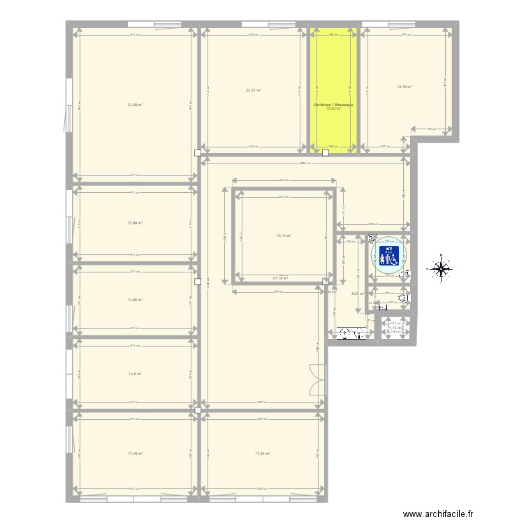 ESPACE ESTEREL N°201 V 2 . Plan de 14 pièces et 238 m2