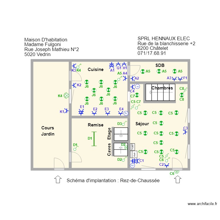 Vedrin1. Plan de 0 pièce et 0 m2