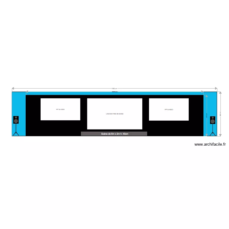  JLC Starling Geneva 1 Vue de face 3 projections. Plan de 