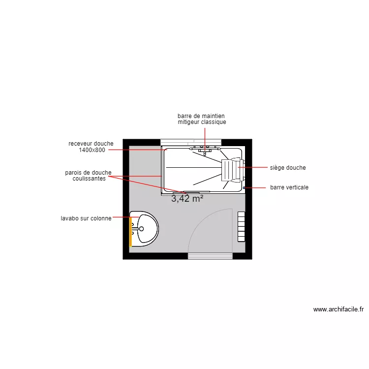 BENALI APRES . Plan de 