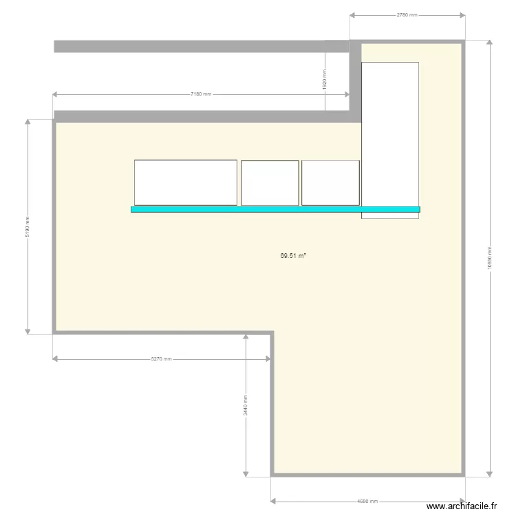 ZONE FUMOIR. Plan de 