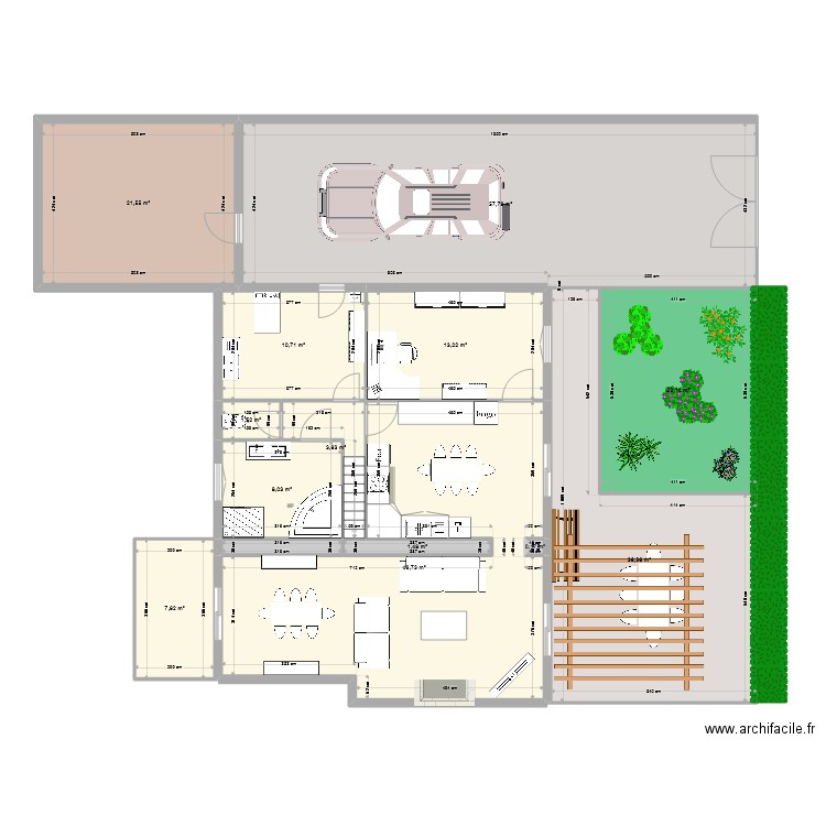 CHANTAL MARTINEZ. Plan de 19 pièces et 324 m2