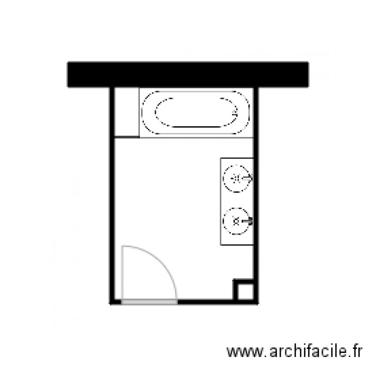 plan sdb LOMBARDIN. Plan de 0 pièce et 0 m2