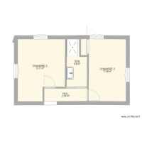 ETAGE 2 CHAMBRES ET 1 SDB