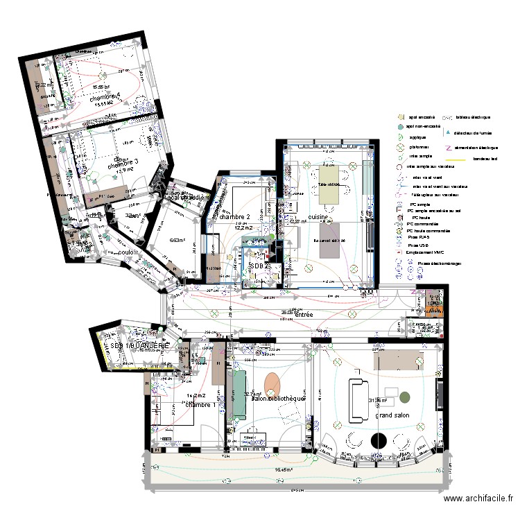 appartement THILLOY PROJET plan électrique 02 05 18. Plan de 0 pièce et 0 m2