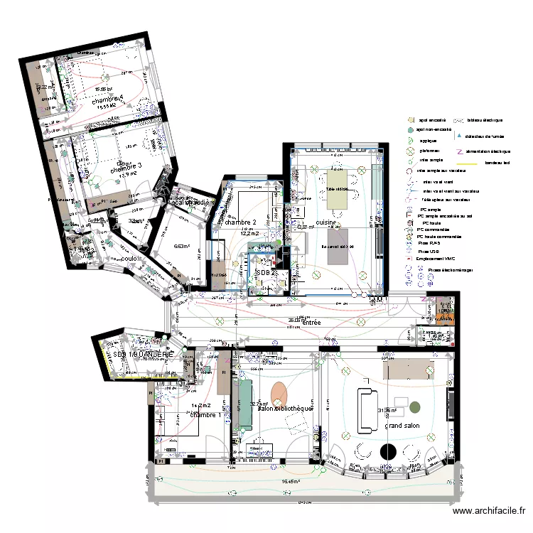 appartement THILLOY PROJET plan &eacute;lectrique 02 05 18. Plan de 
