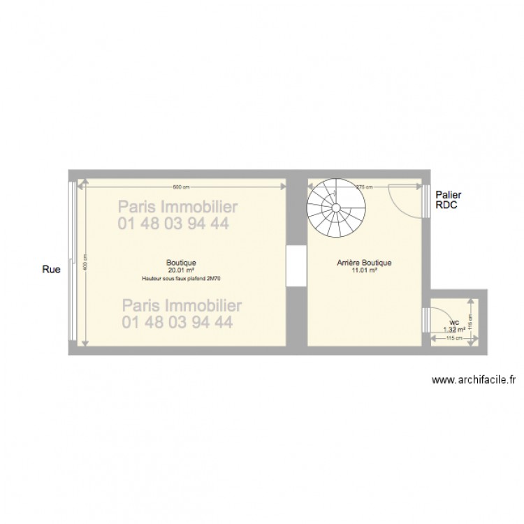 39 FSM RDC DROITE. Plan de 0 pièce et 0 m2