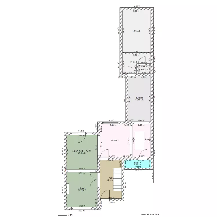 rez - extension buantoil. Plan de 
