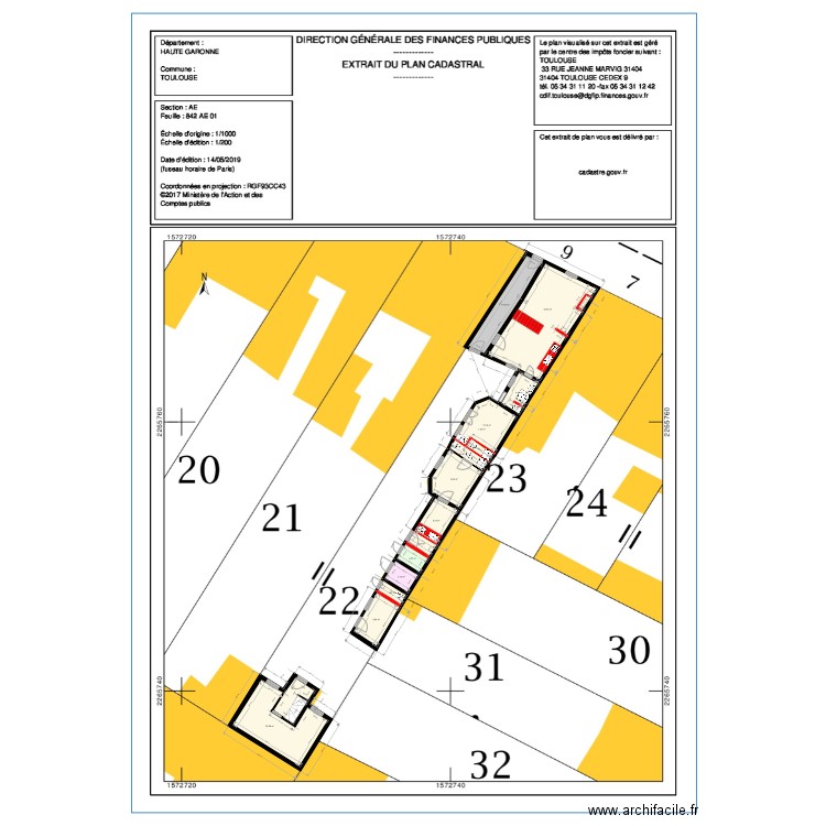 PDM FIEUX RDC. Plan de 0 pièce et 0 m2