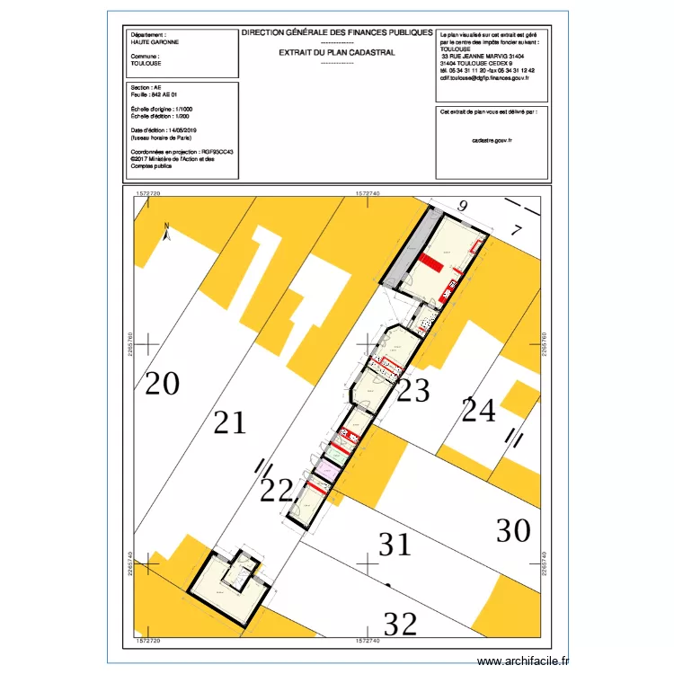 PDM FIEUX RDC. Plan de 