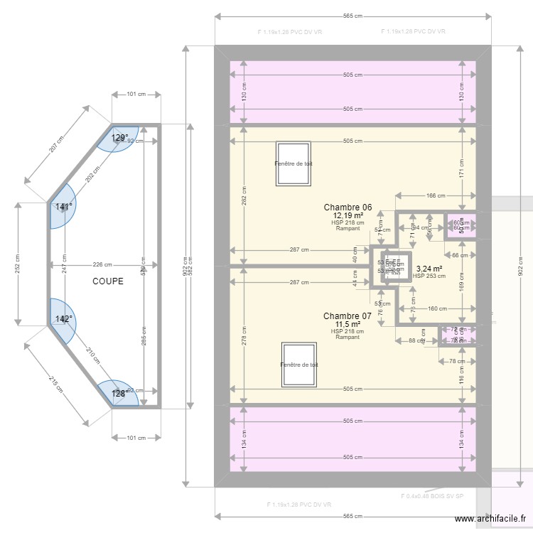 ML23018470 TAMBOURA. Plan de 24 pièces et 184 m2