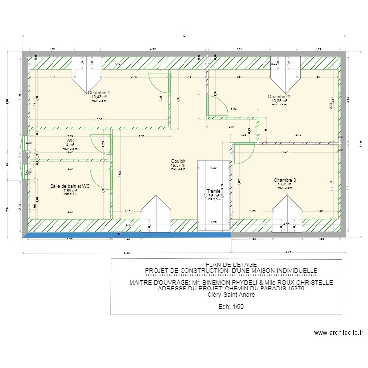 RDC 2. Plan de 14 pièces et 193 m2