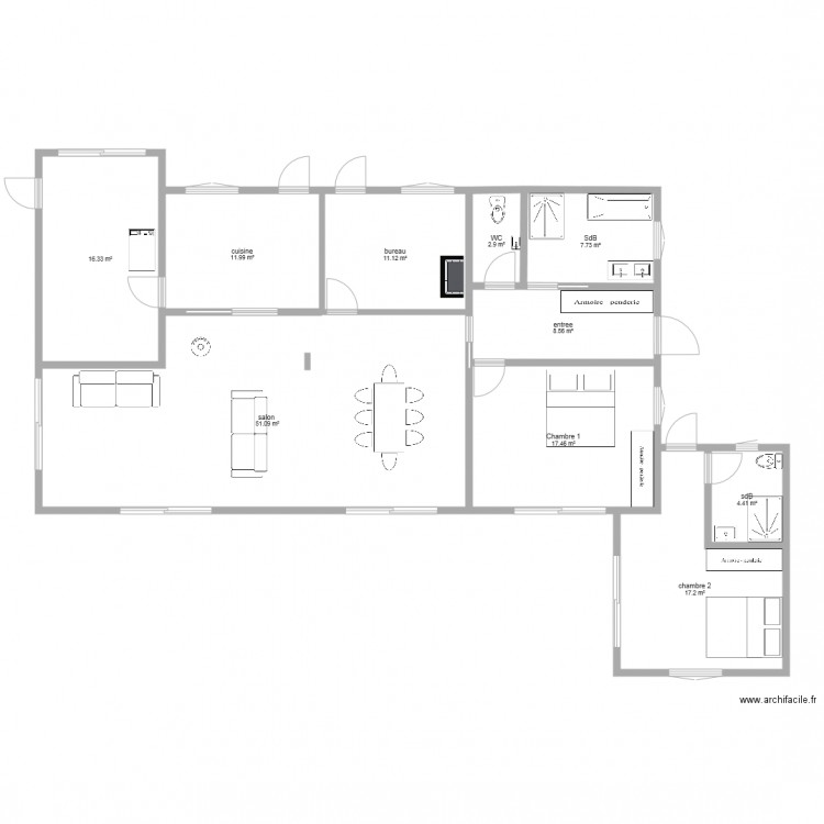 maison vendee renov V3. Plan de 0 pièce et 0 m2