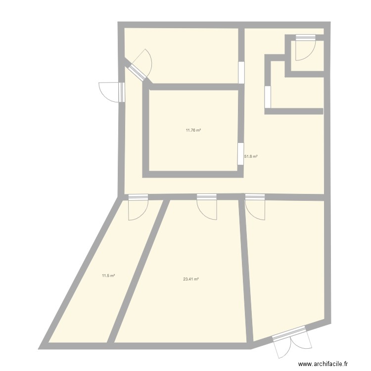 etude apres. Plan de 0 pièce et 0 m2