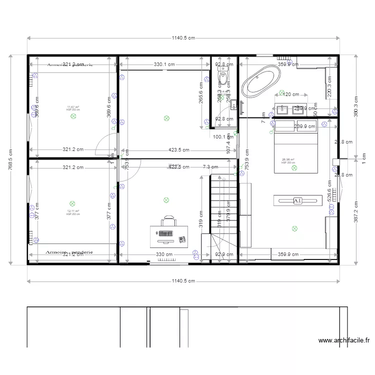 etage 5. Plan de 