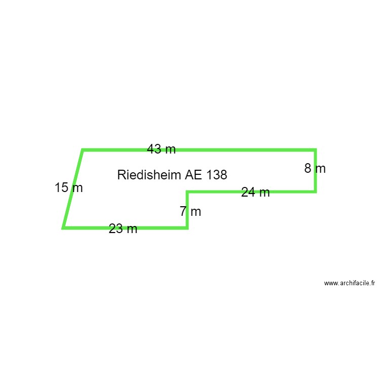 Plan AE 138. Plan de 1 pièce et 5 m2