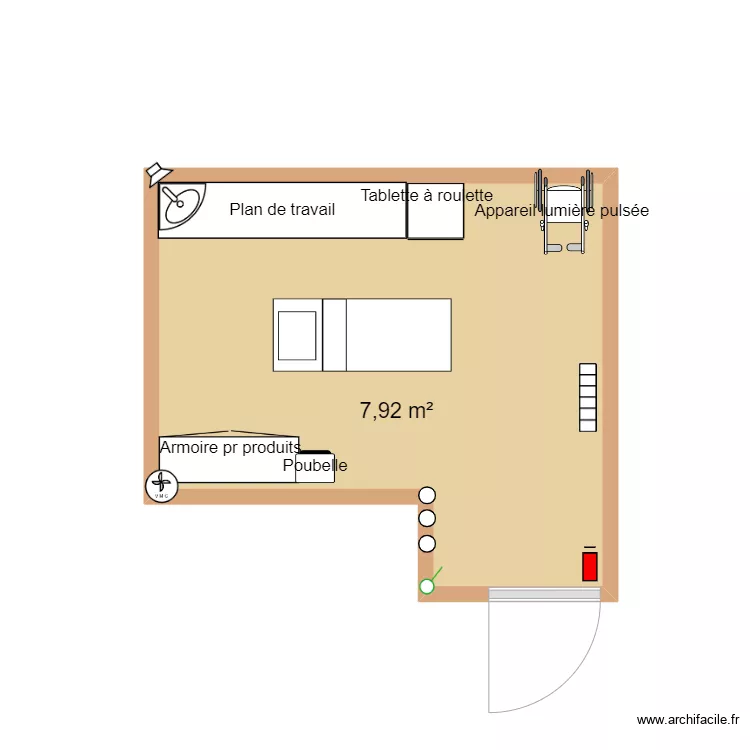 Cabine stage. Plan de Cabine stage. Plan de