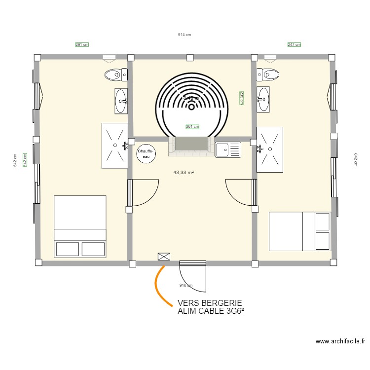 FOUR à PAIN. Plan de 0 pièce et 0 m2