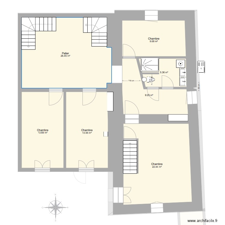 2019Juin Projet 3 Marie. Plan de 0 pièce et 0 m2