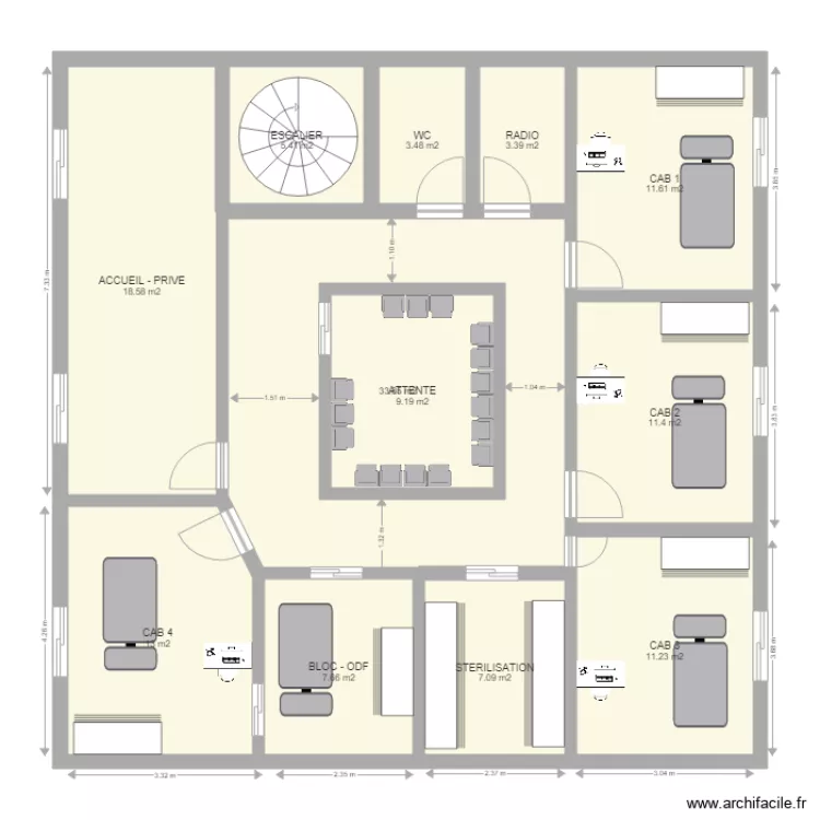VAL FONTENAY 3. Plan de 
