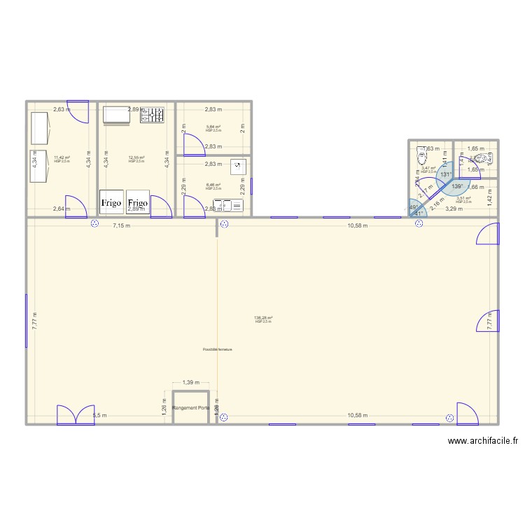 Salle Nielles1. Plan de 0 pièce et 0 m2