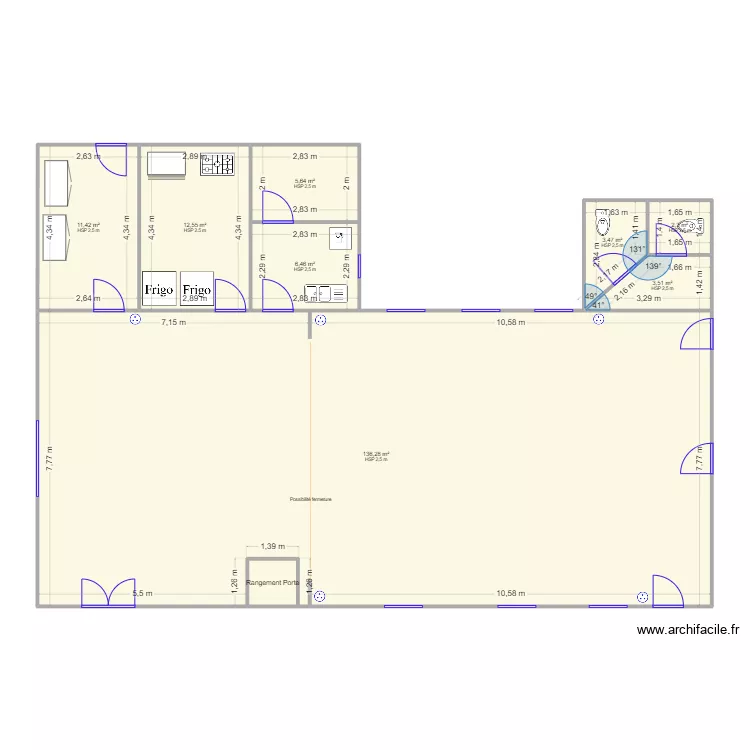 Salle Nielles1. Plan de 