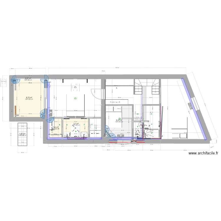 PLAN BLAISE RDC 1ER 4. Plan de 10 pièces et 33 m2