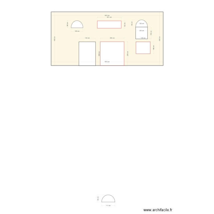 Facade arrière APRES. Plan de 0 pièce et 0 m2