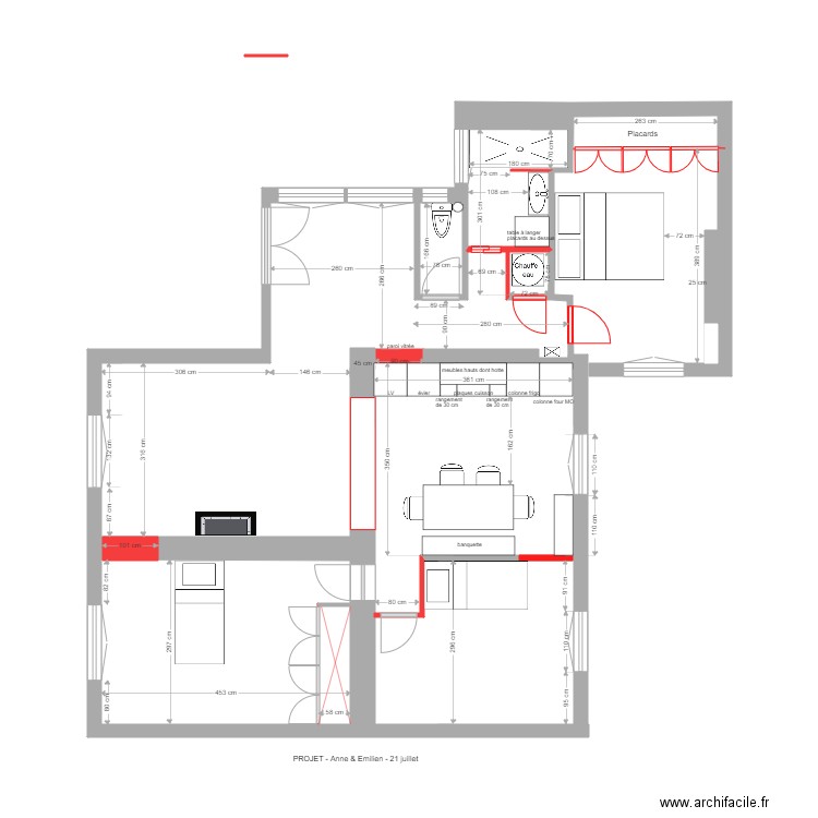 verneret projet 23 juillet . Plan de 0 pièce et 0 m2