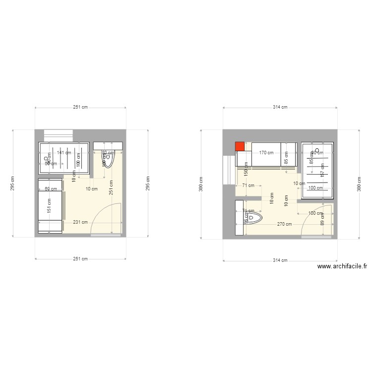 Salles de bains Chassin. Plan de 0 pièce et 0 m2