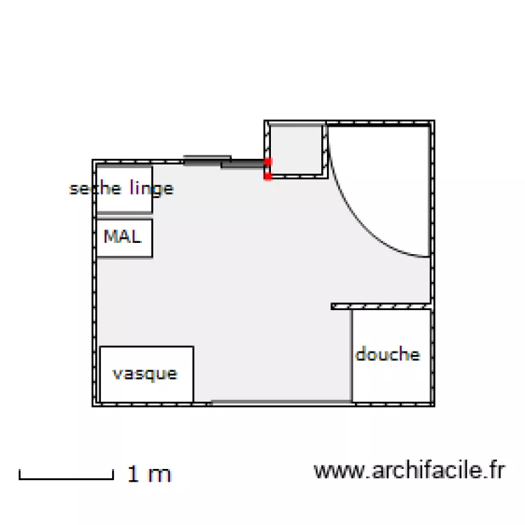 salle de bain bas 2. Plan de 