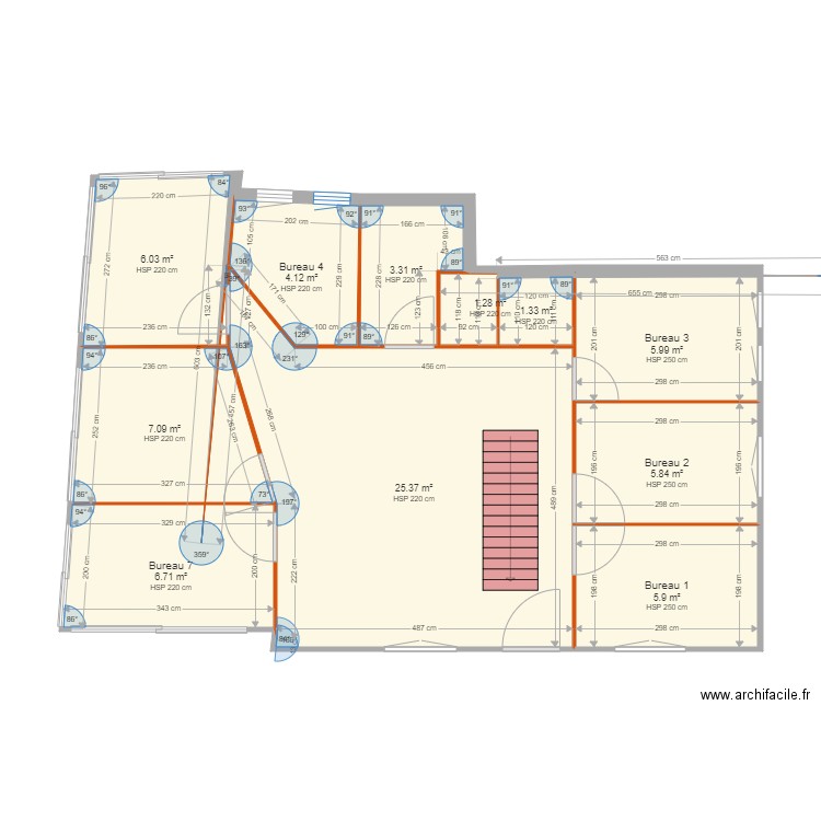 Y2A Bureaux. Plan de 0 pièce et 0 m2