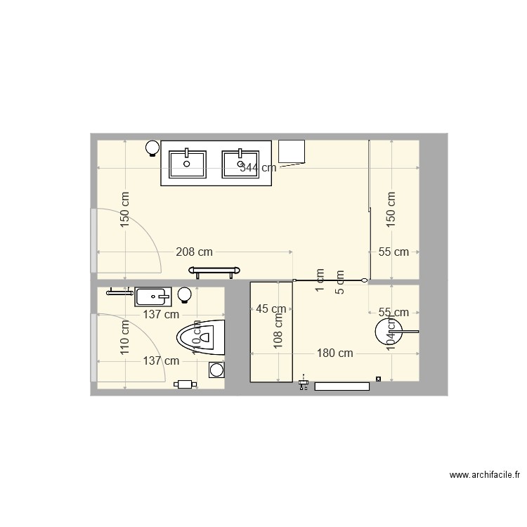 SDB moi 2. Plan de 0 pièce et 0 m2