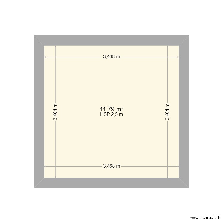 WASQUALE GARAGE. Plan de 1 pièce et 12 m2