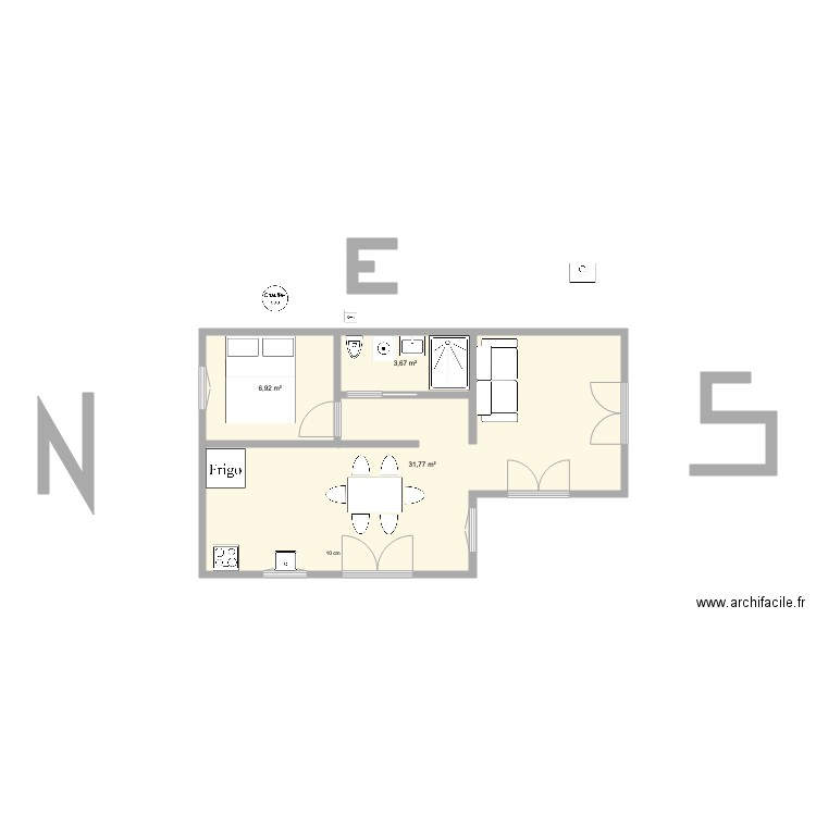 studio4. Plan de 0 pièce et 0 m2