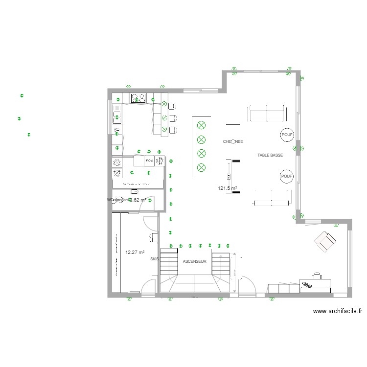 CHALET 2020. Plan de 0 pièce et 0 m2