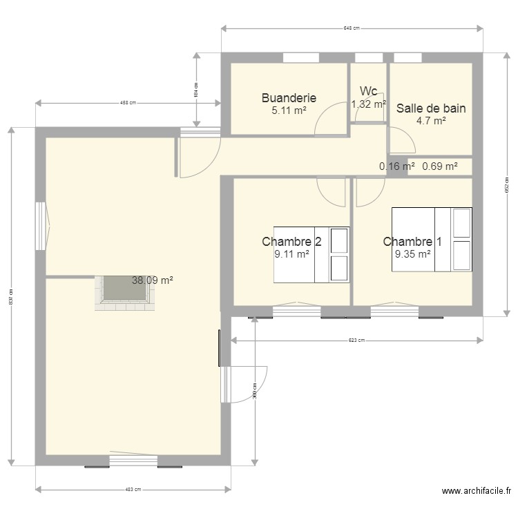 maison St Quentin  2. Plan de 0 pièce et 0 m2