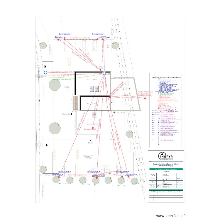 Implantation VRD Clinique. Plan de 0 pièce et 0 m2