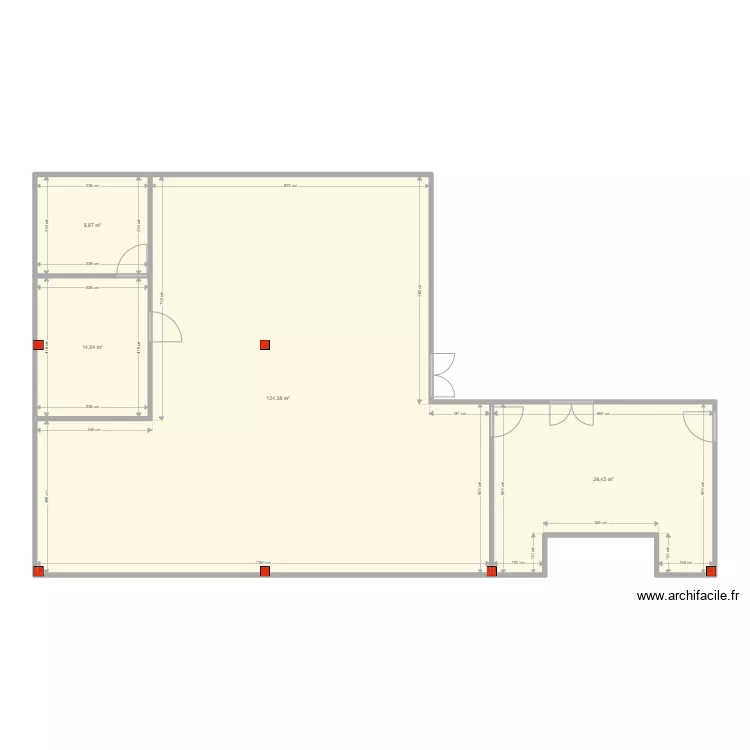 Ecole LVMH - Dimensions. Plan de 