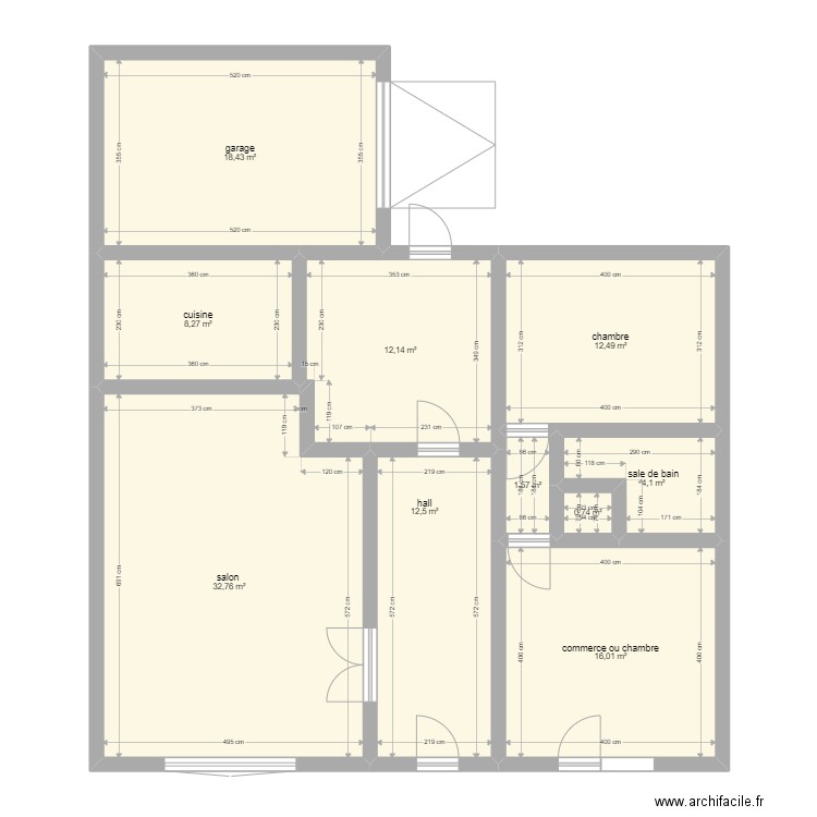 Plan RDC loyers mesure. Plan de 10 pièces et 119 m2