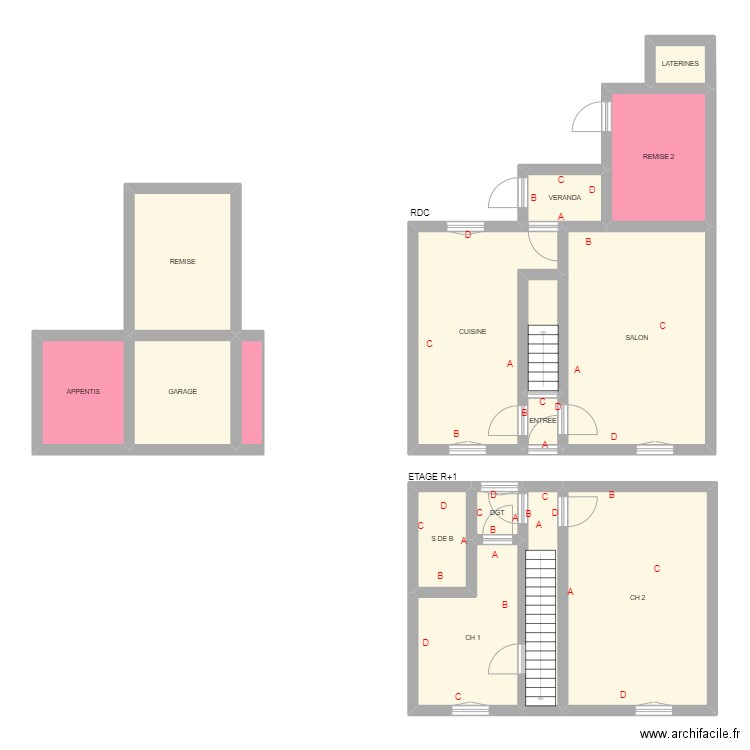 GREGORY. Plan de 16 pièces et 119 m2