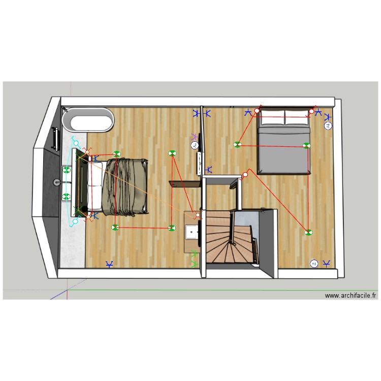 combles. Plan de 0 pièce et 0 m2