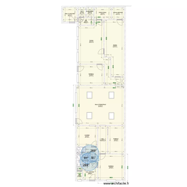 COQ TAMINES. Plan de 