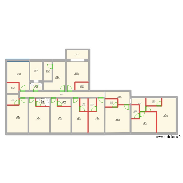 Invest 11 appt proposta 2- Romeu . Plan de 28 pièces et 213 m2