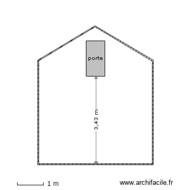pignon ouest. Plan de pignon ouest. Plan de