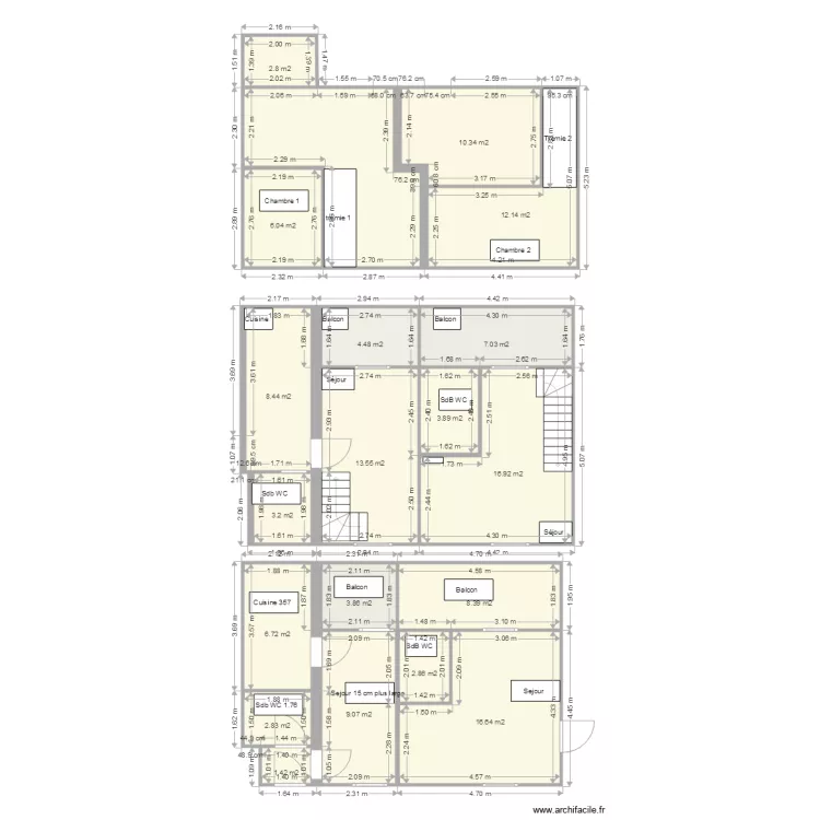 Place de cr&ecirc;te v5. Plan de 