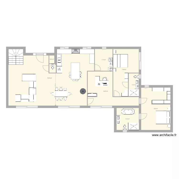 TASIE F5 XX. Plan de 